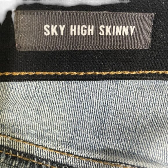 Torrid Sky High Skinny Button Fly Stretch Denim Jeans 22R Y2K Retro Clean Girl - Picture 3 of 11
